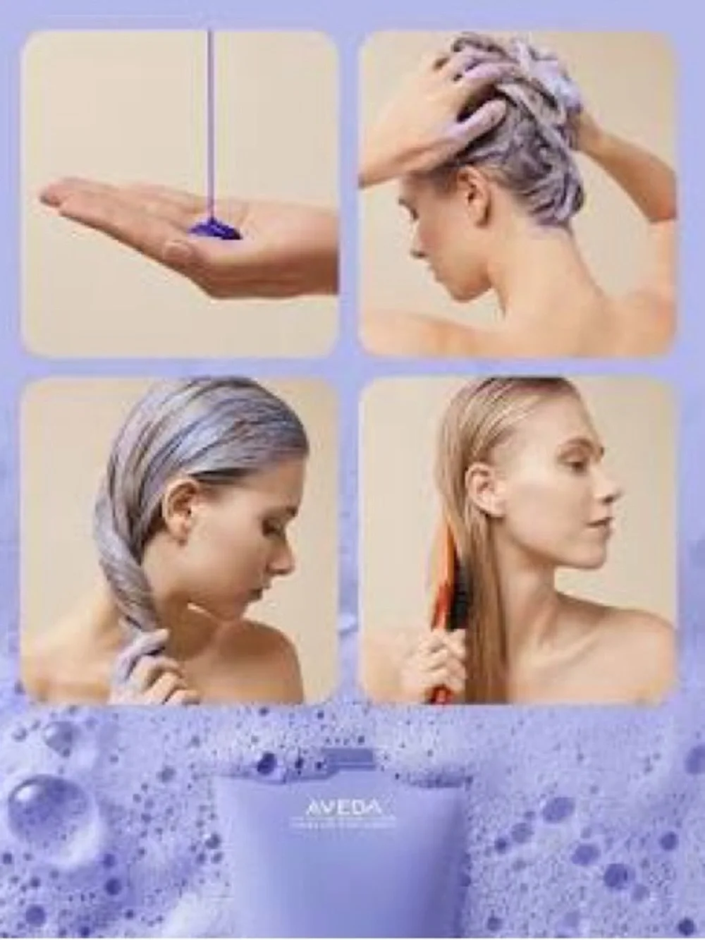 Aveda Blonde Revival Purple Toning Shampoo - Travel Size